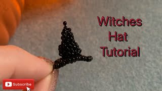3D witches hat beading tutorial