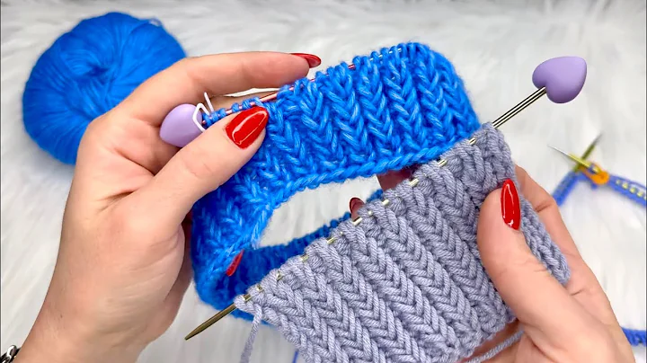 Fishbone (Herringbone) Stitch Knitting Pattern | Easy 2-Row Repeat | Flat & In-the-Round Tutorial