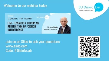 Webinar on "FIMI: Towards a European redefinition of foreign interference"