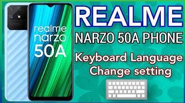 Realme Narzo 50A Phone Keyboard Language Change settings..#setting #phone #realme #