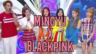Mingyu X BLACKPINK (180617 SBS Inkigayo)