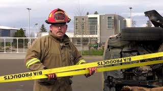 Vehicle Extrication with a Car on its Side