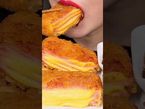 ASMR CHEESE PORK <strong>CUTLET</strong> #shorts