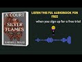 A Court of Silver Flames Audiobook | Sarah J. Maas Fantasy Romance