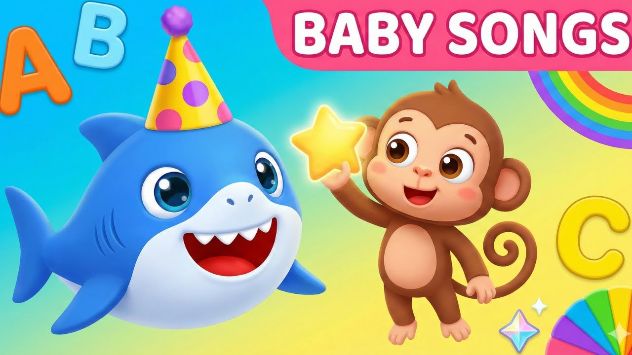 Baby Shark Dance 🦈 Sing & Move • Fun Animal Songs for Kids