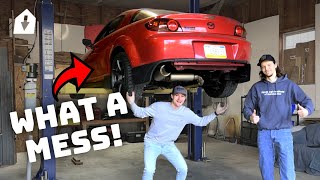 Getting a better look at my LS SWAPPED RX8...