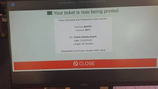 Kiosk ticket - Modified Libki