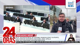 Apela Ni Dating Pangulong Duterte Para Sa Kaniyang Interim Release, Ibinasura Ng Icc 24 Oras