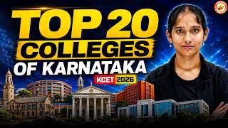 KCET 2026 Top 20 Engineering Colleges in Karnataka 😳🔥 | Vaishnavi Ma’am