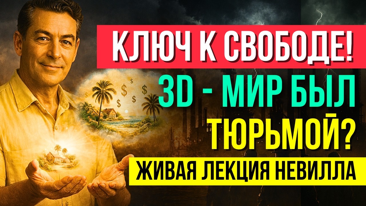НЕВИЛЛ ГОДДАРД: ОСВОБОЖДЕНИЕ из НЕВИДИМОЙ ТЮРЬМЫ 3D | Закон Предположения