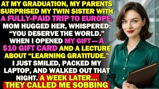 My Parents Gave My Twin Sister a $15K Europe Trip at MY Graduation While I Got a $10 Gift Card