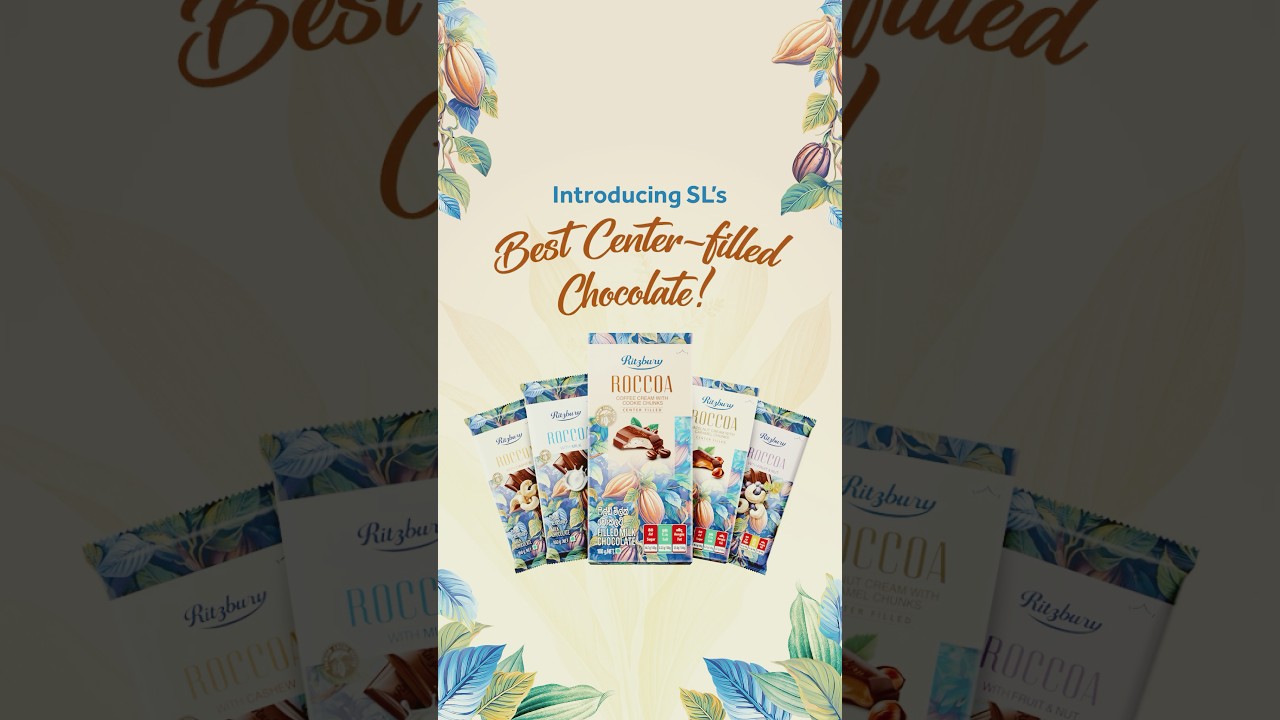 Introducing Sri Lanka’s best center-filled chocolate, Roccoa. 