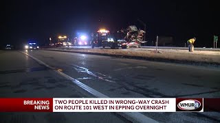 3 cars involved in wrong-way crash on Route 101 West; 2 killed