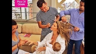 Famous Gisele Bündchen Breastfeeds Daughter Vivian While Getting Glam Net Worth