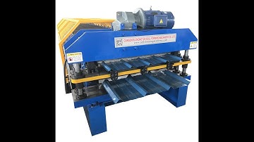 Servo motor drived Roofing sheet roll forming machine for USA customer