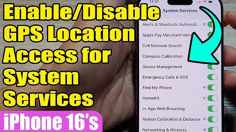 📍How to Enable/Disable GPS Location Access for System Services on iPhone 16/16 Pro Max 📱 | iOS 18