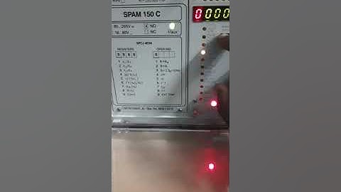 ABB SPAM 150 C TEST TRIP SIMULATION.