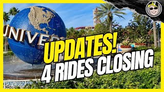 Update! 4 Rides Closing at Universal Studios Florida ~ What's New at USF?