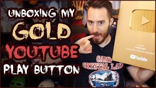 My gold play button! -