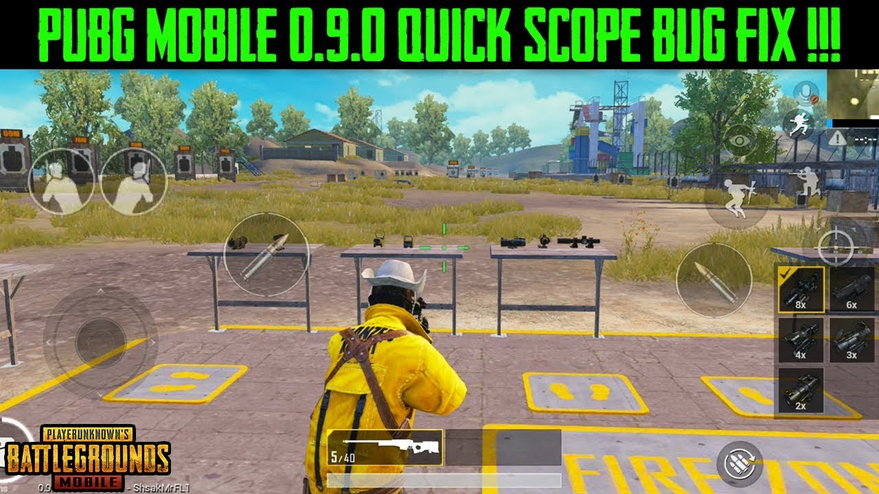PUBG MOBILE Quick Scope Switch BUTTON BUG FIX - 0.9.0 OUT NOW!!! | QUICK  SCOPE NOT WORKING *FIX !!! - 