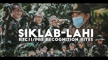 Pre Recognition Rites  " SIKLAB-LAHI"  | Video Highlights