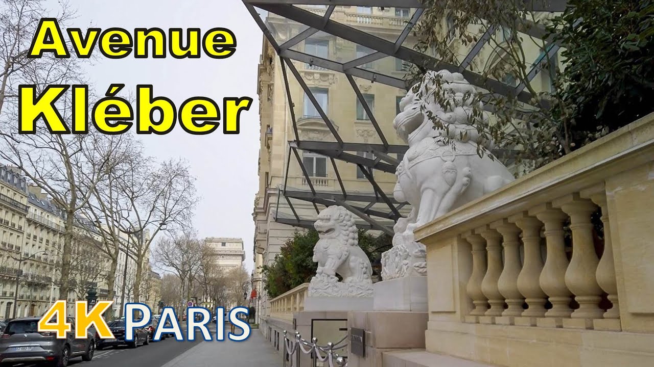 Walking tour in Paris - Avenue Kléber UHD - YouTube