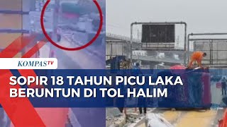 DetikDetik Sopir 18 Tahun Picu Kecelakaan Beruntun di GT Tol Halim