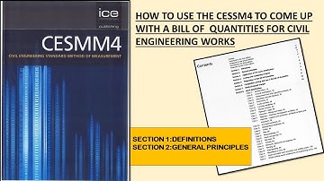 HOW TO USE CESMM4 TO TAKE OFF CIVIL ENGINEERING WORKS/BILLS OF QUANTITIES #easyqs,#taking off