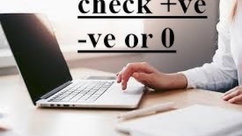 C  program to check positive,negative or zero using if...else .