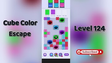🧩 Cube Color Escape Level 124 Walkthrough | Step-by-Step Guide 🎮 | Go Answer