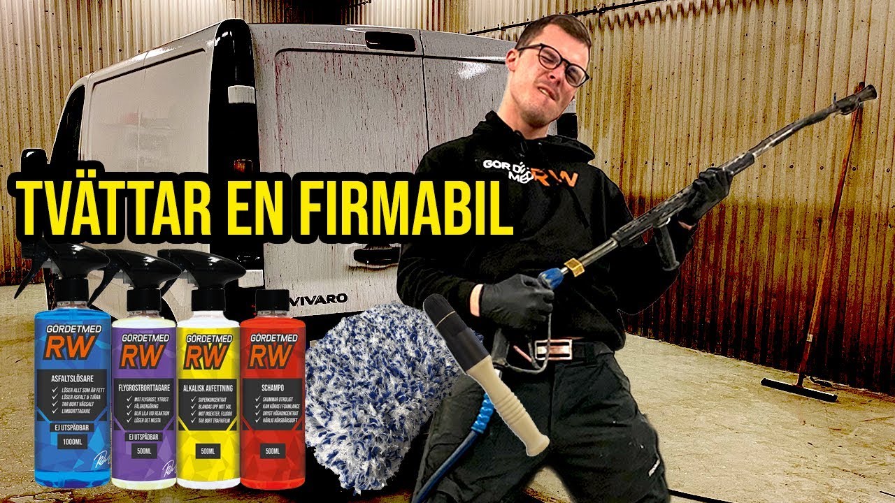 TVÄTTAR EN SMUTSIG ARBETSBIL!
