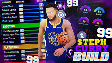 NBA 2K20 STEPHEN CURRY BUILD! Best Shooting Dribbling Build 2K20!