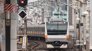 JR中央線E233系0番台 快速 (東京→神田) **前面展望**