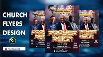 Church flyers Design #coreldraw #Timigraphics