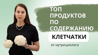 Топ продуктов по содержанию клетчатки от нутрицолога