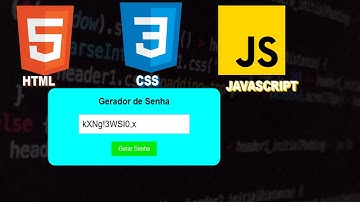 MINI PROJETO GERADOR DE SENHA HTML, CSS E JAVASCRIPT INICIANTES