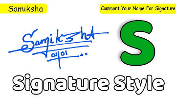 ✔️ Samiksha Name Signature Style Request Done