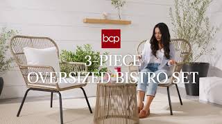 Best Choice 3-Piece Oversized Bistro Set: Elevating your Outdoor Setup