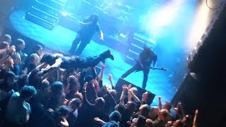 Kataklysm - Stephane Barbe crowdsurfing @ 013 Tilburg (NL) during &#39;Open scars&#39; 2016-feb-21