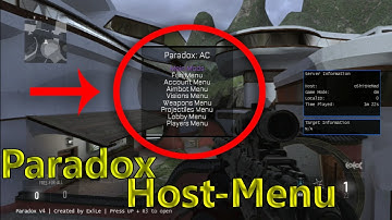 ▶Paradox AC ◀ AW,MW3,MW2 Host Menu | [1.20/CFW]