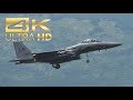 (4K) 6 Boeing F-15E Strike Eagle United States Air Force USAF arrival at Aviano Air Base Italy LIPA
