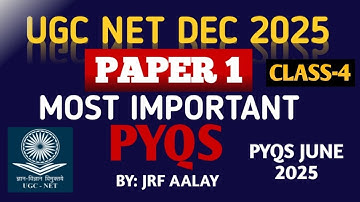 UGC NET Paper 1| UGC NET Paper 1 June 2025 PYQ | CLASS-4 | PYQs Revision #ugcnetpaper1 #ugcnetdec