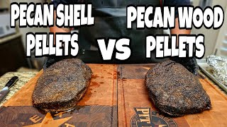 Pellet Smoker Brisket  Smokin' Pecan Shell Pellets vs. A Very Popular Brand  Smokin' Joe's Pit BBQ