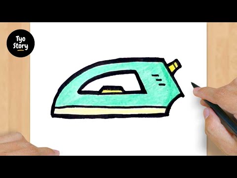 How to Draw a Clothes Iron