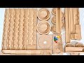 Marble Run ASMR☆ 小さな大工さんを使ったオリジナル木製マーブルコース♪3Courses Summary ♪