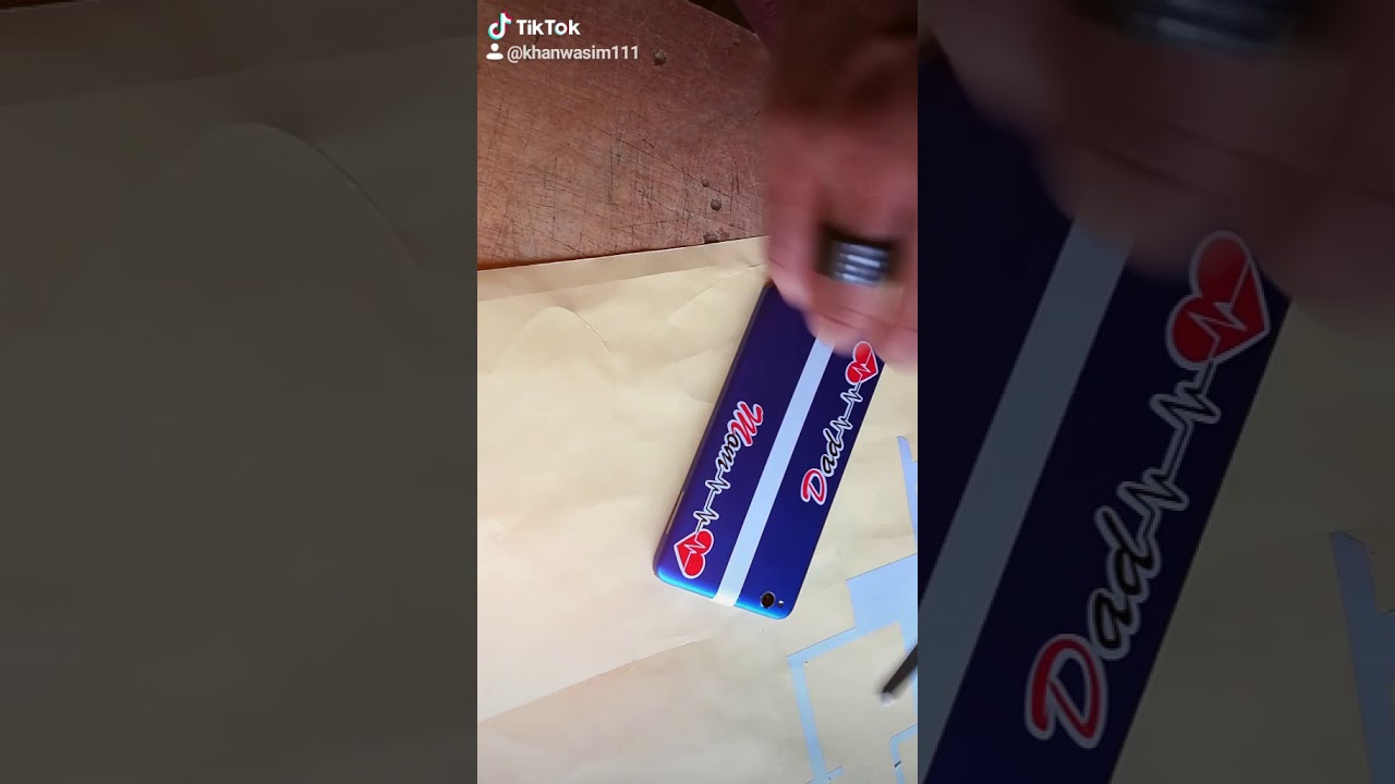 MOM DAD Sticker on Mobile. - YouTube