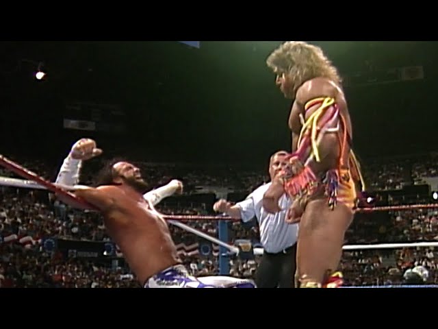 The Ultimate Warrior vs. “Macho Man” Randy Savage - Retirement Match: WrestleMania VII class=
