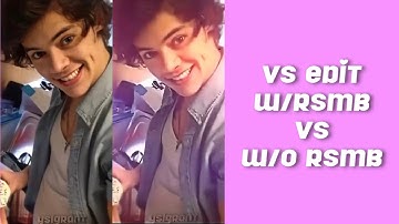 videostar edit with rsmb vs without rsmb