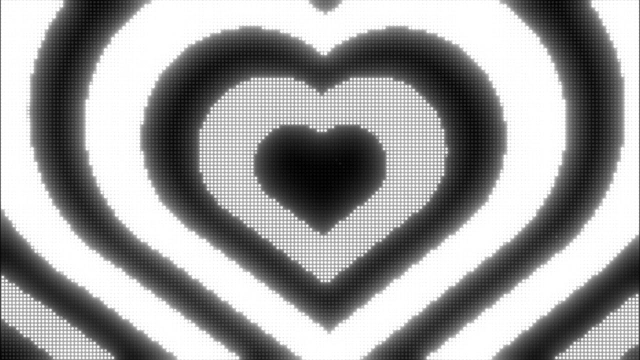 Black and White Y2k Neon LED Lights Heart Background || 1 Hour Looped HD -  YouTube