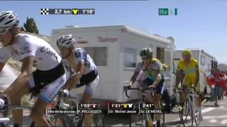 Bradley Wiggins Spectator Education on the Ventoux 2009 TDF